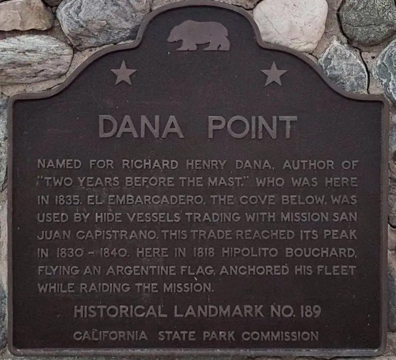 California Historical Landmark No. 189 plaque for Dana Point