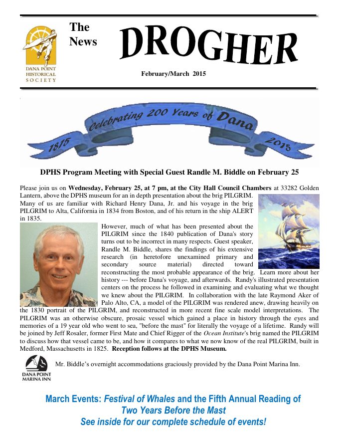 Cover of Drogher: Feb-March 2015