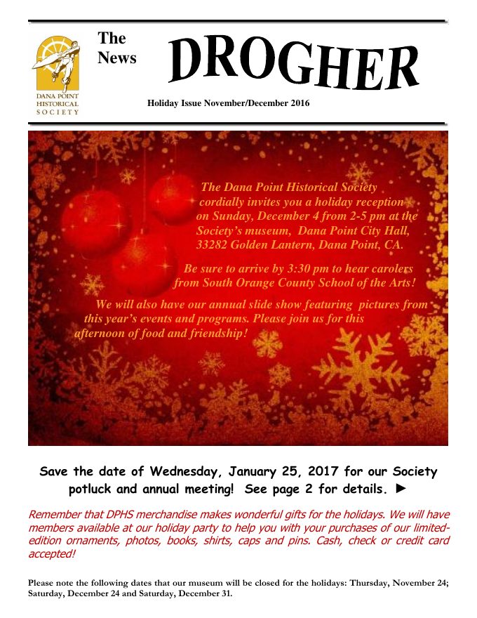 Cover of Drogher: Holiday 2016