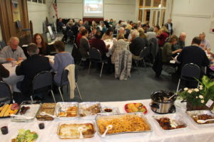 Over 70 people attended the annual meeting and potluck dinner.